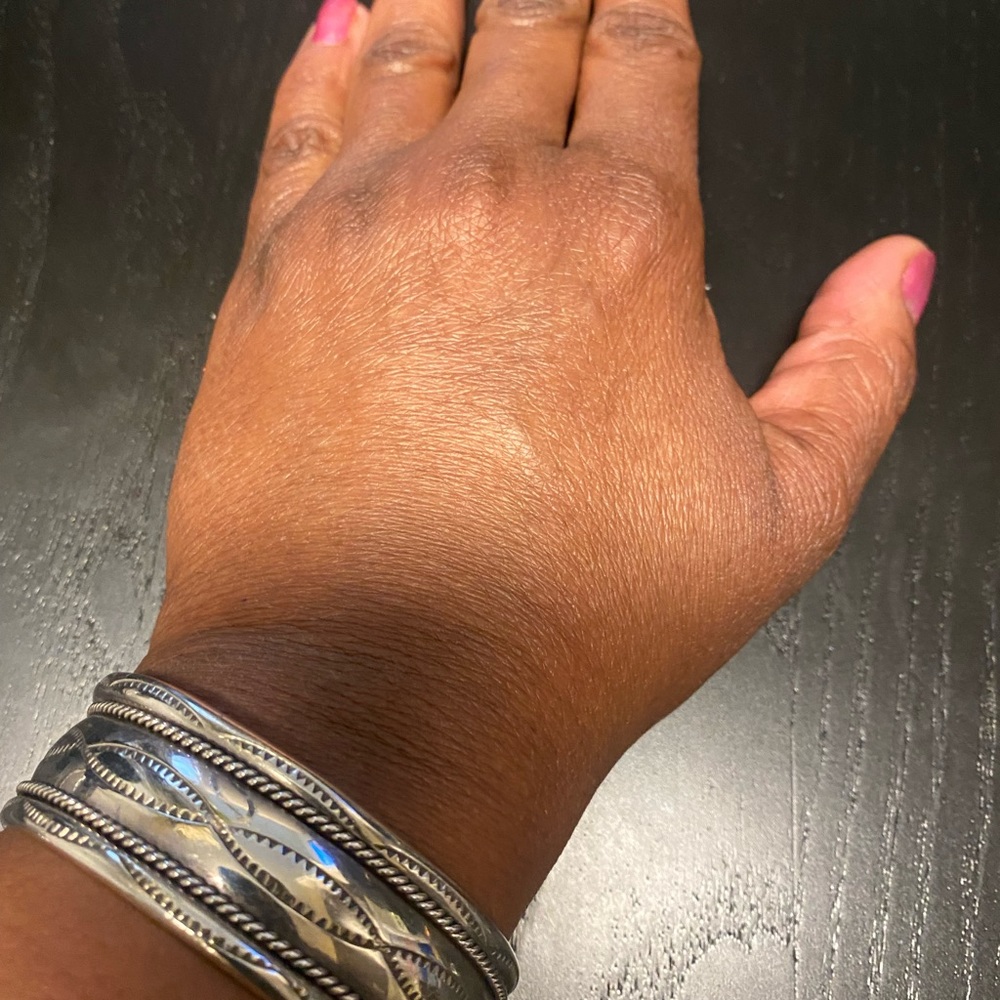 Sterling silver cuff bracelet